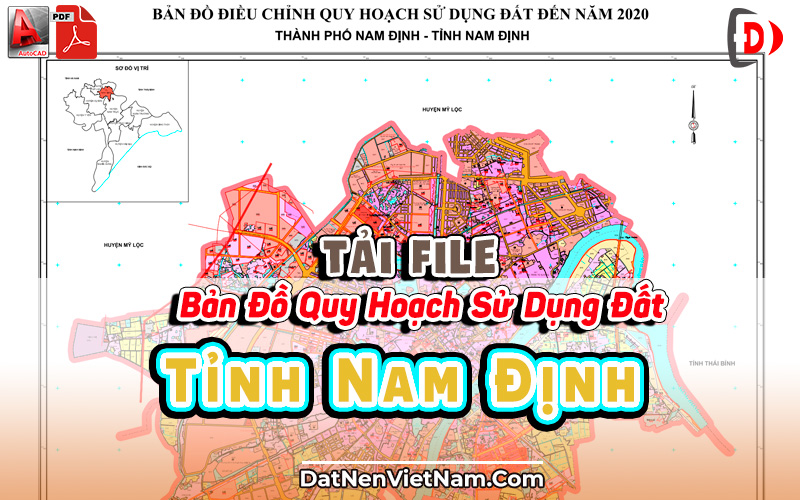 Banner Tai File Ban Do Quy Hoach Su Dung Dat Tinh Nam Dinh PDF CAD Moi Nhat
