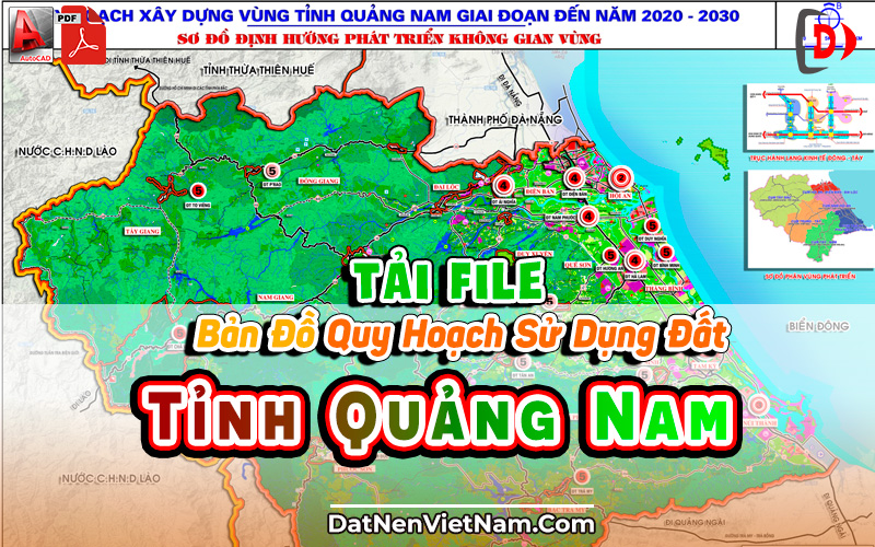 Banner Tai File Ban Do Quy Hoach Su Dung Dat Tinh Quang Nam PDF CAD Moi Nhat