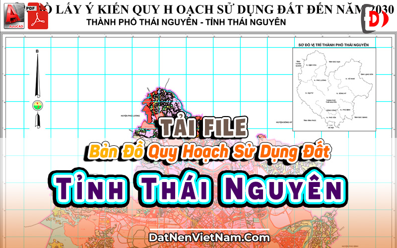 Banner Tai File Ban Do Quy Hoach Su Dung Dat Tinh Thai Nguyen PDF CAD Moi Nhat