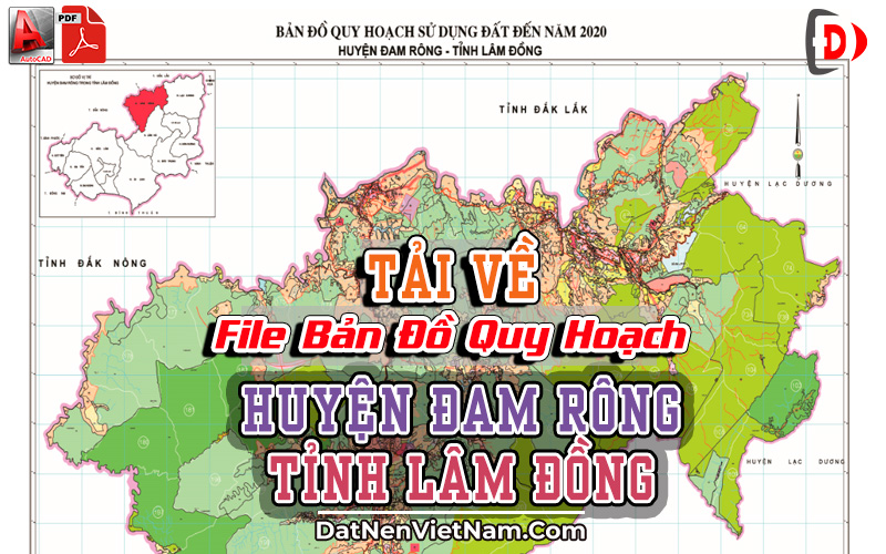 File Bản Đồ Quy Hoạch Huyện Đam Rông Tỉnh Lâm Đồng 2022 Mới - Đất Nền Việt  Nam