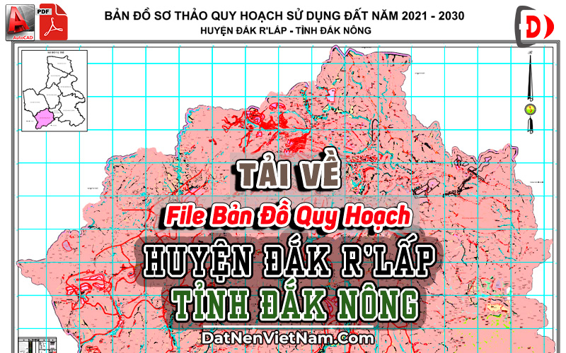 File Bản Đồ Quy Hoạch Huyện Đắk R'Lấp Tỉnh Đắk Nông 2022 Mới - Đất Nền Việt  Nam