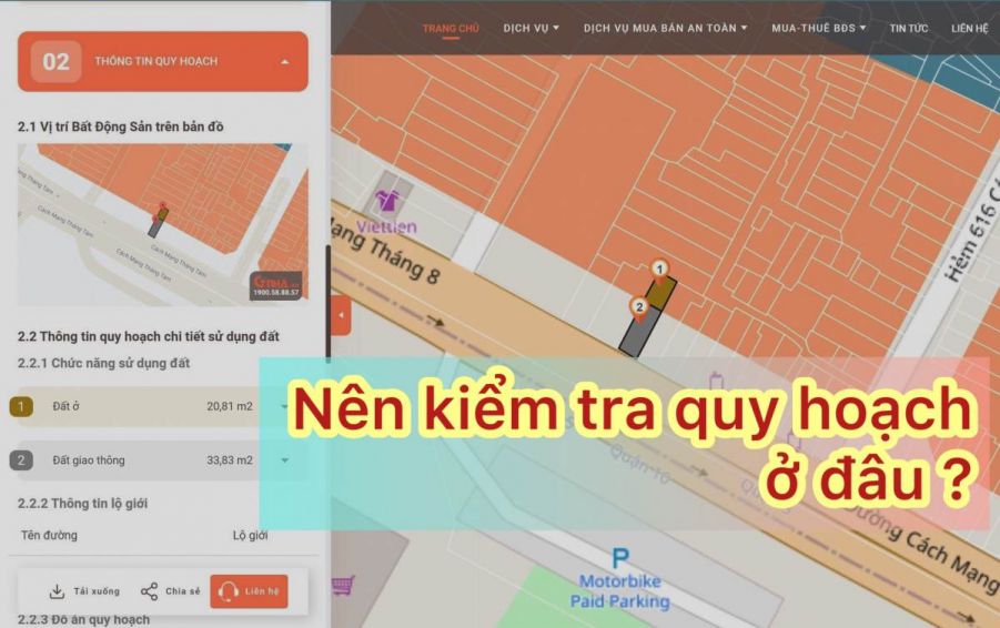 nen kiem tra thong tin quy hoach o dau